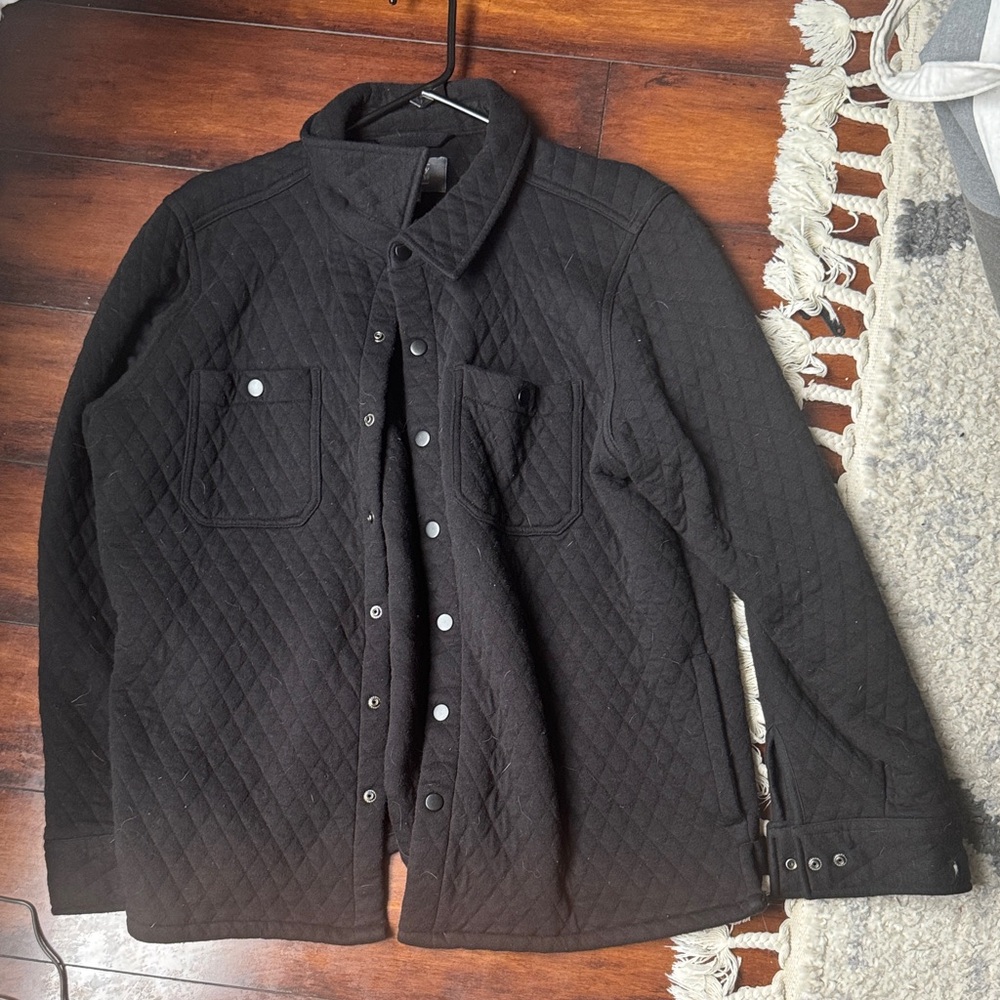 Men's Black Quilted Jacket